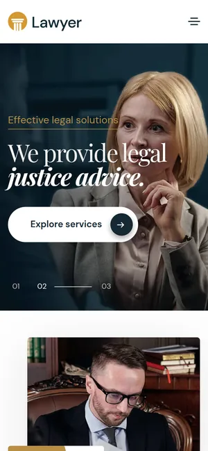 Lawyer — mobiilivaade