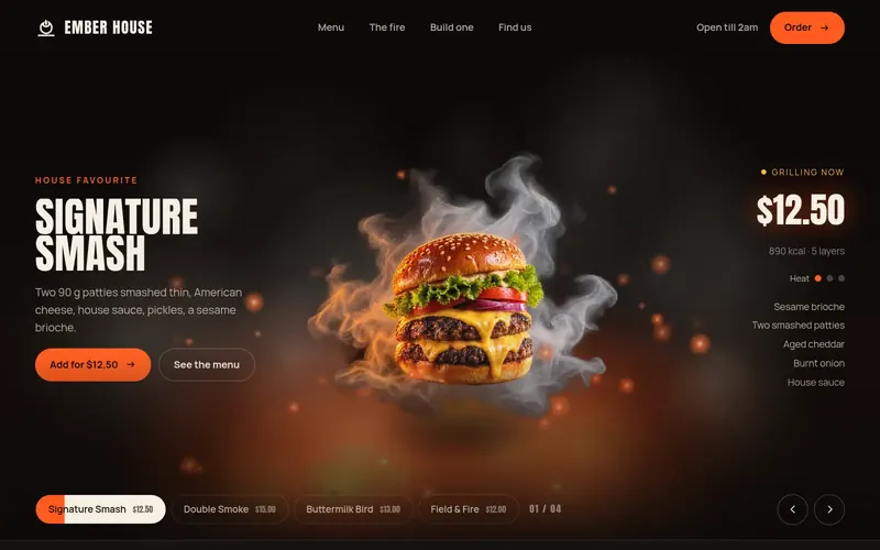 Ember House — lauaarvuti vaade