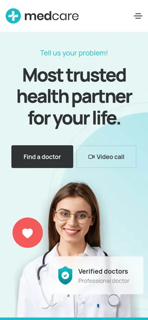 Medcare — mobiilivaade