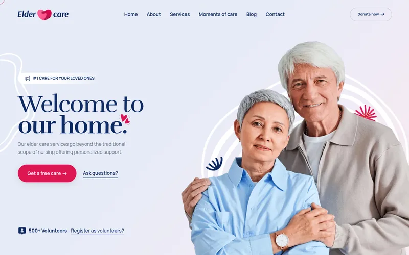 Elder Care — lauaarvuti vaade
