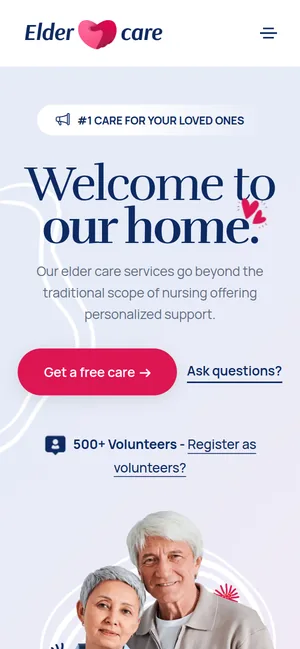 Elder Care — mobiilivaade