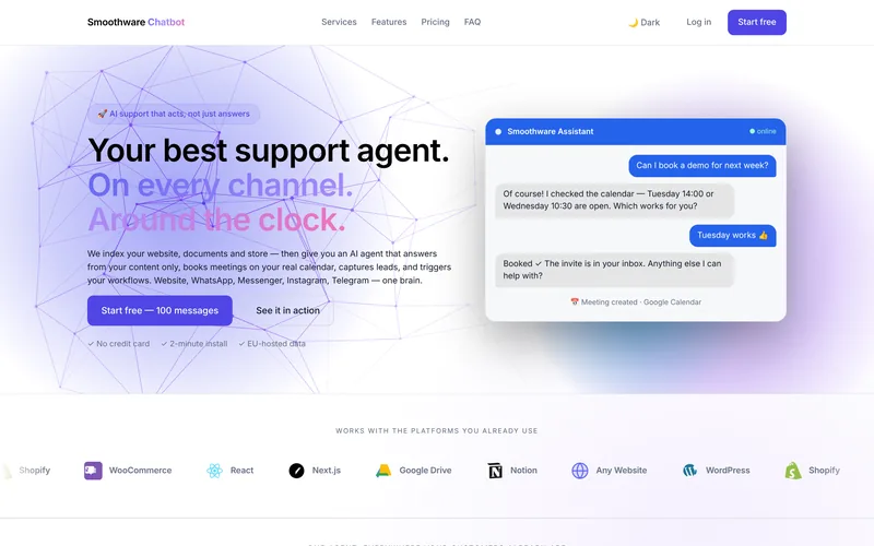 Smoothbot — veebileht