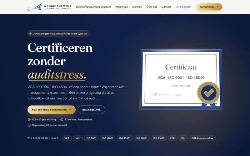 WE Management — veebileht